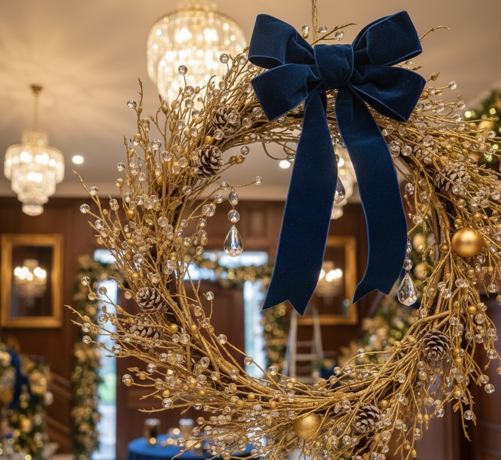 Handcrafted seasonal decoration detail